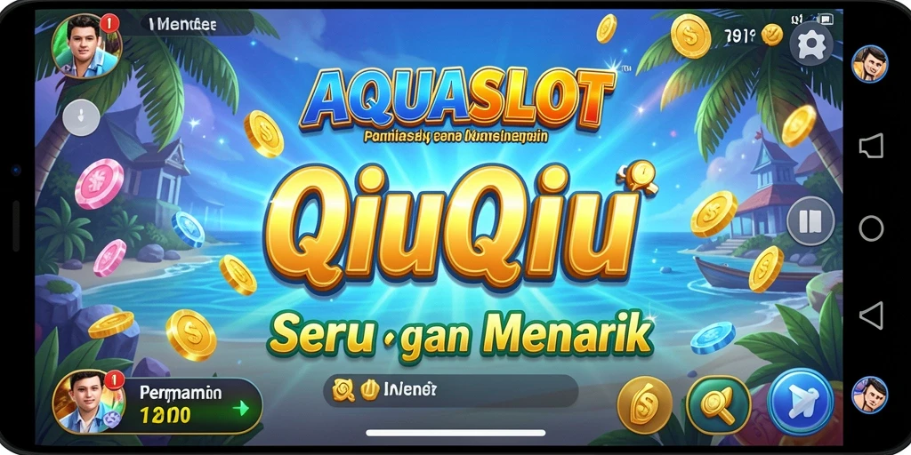 Screenshot permainan menunjukkan keseruan bermain QiuQiu.