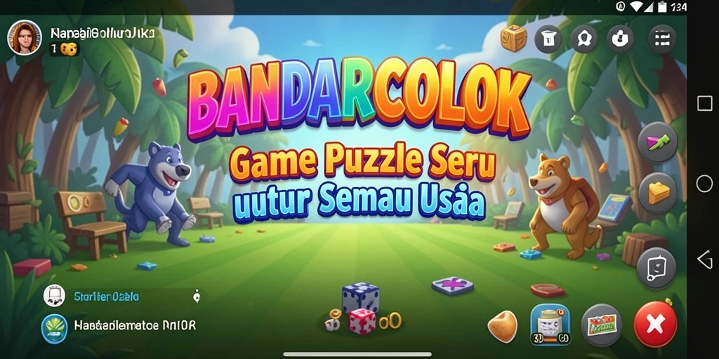Screenshot utama BANDARCOLOK menampilkan aksi gameplay Puzzle yang menarik.
