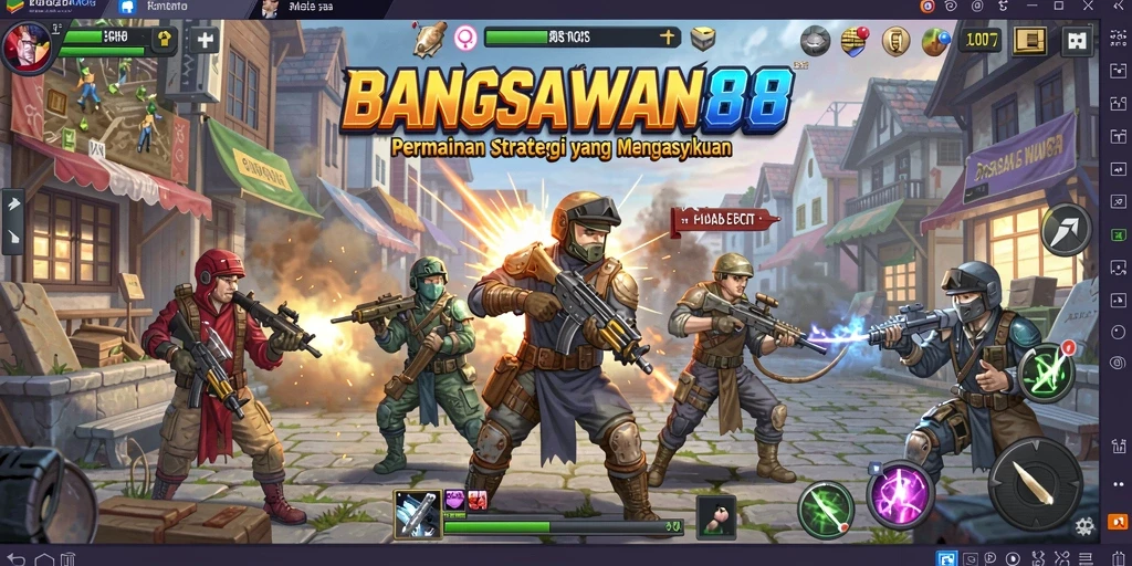 Screenshot yang menampilkan aksi seru dalam gameplay SLG BANGSAWAN88.