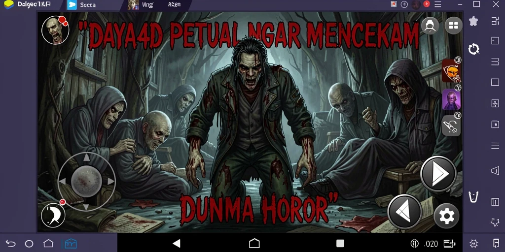 Screenshot DAYA4D yang menampilkan gameplay horor yang menegangkan.