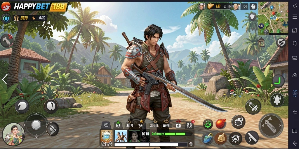 Tampilan gameplay utama <strong>HAPPYBET188</strong> yang menawan dan menarik.