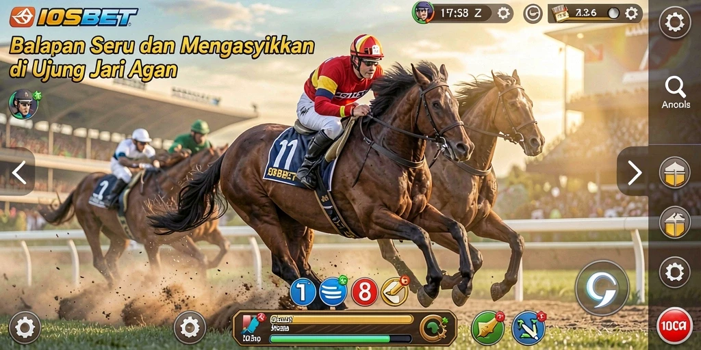 Gameplay balapan seru dengan mobil yang beragam dan trek yang menarik.
