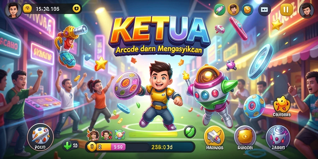 Tampilan utama gameplay KETUA yang seru dan penuh aksi.