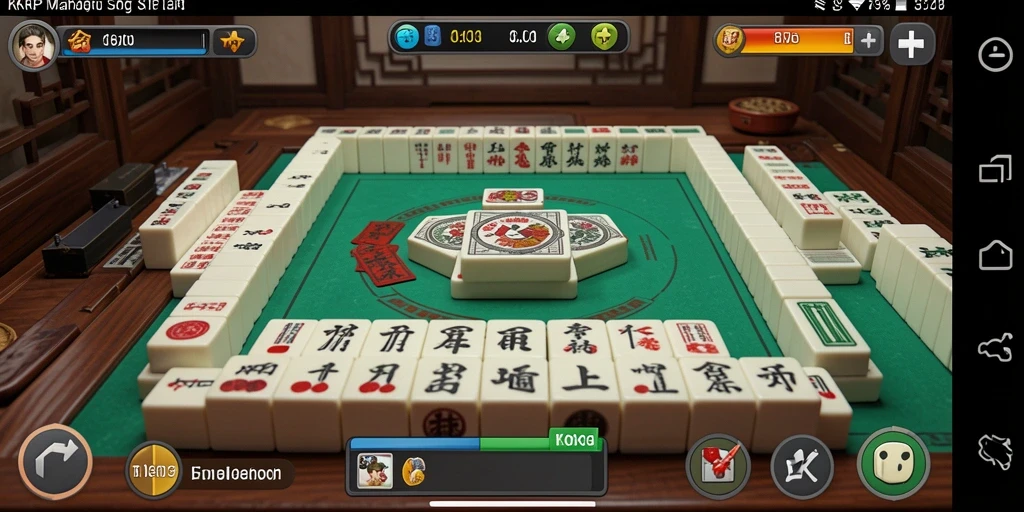 Tampilan gameplay Mahjong yang menarik dalam KKRP.