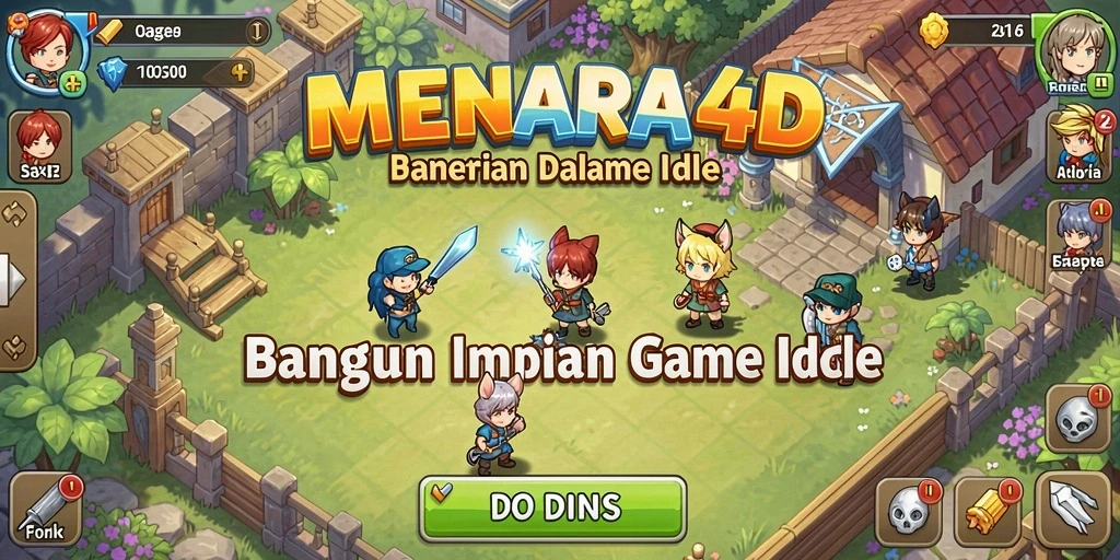 Tampilan gameplay menara yang menarik dalam MENARA4D.