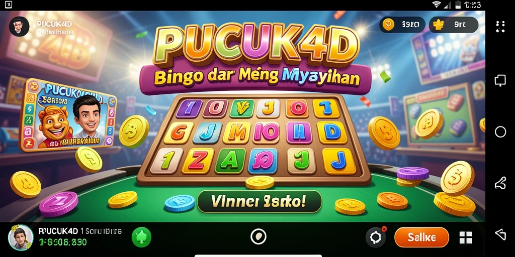 Tampilan gameplay Bingo PUCUK4D yang seru dan interaktif.