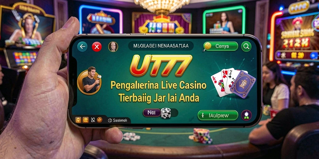 Tampilan gameplay Live Casino yang menarik dan interaktif di UT77.