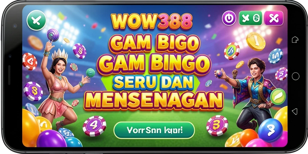 Tampilan gameplay WOW388 yang seru dengan tema Bingo.