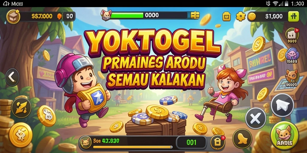 Tampilan gameplay seru YOKTOGEL dengan warna dan aksi menarik.